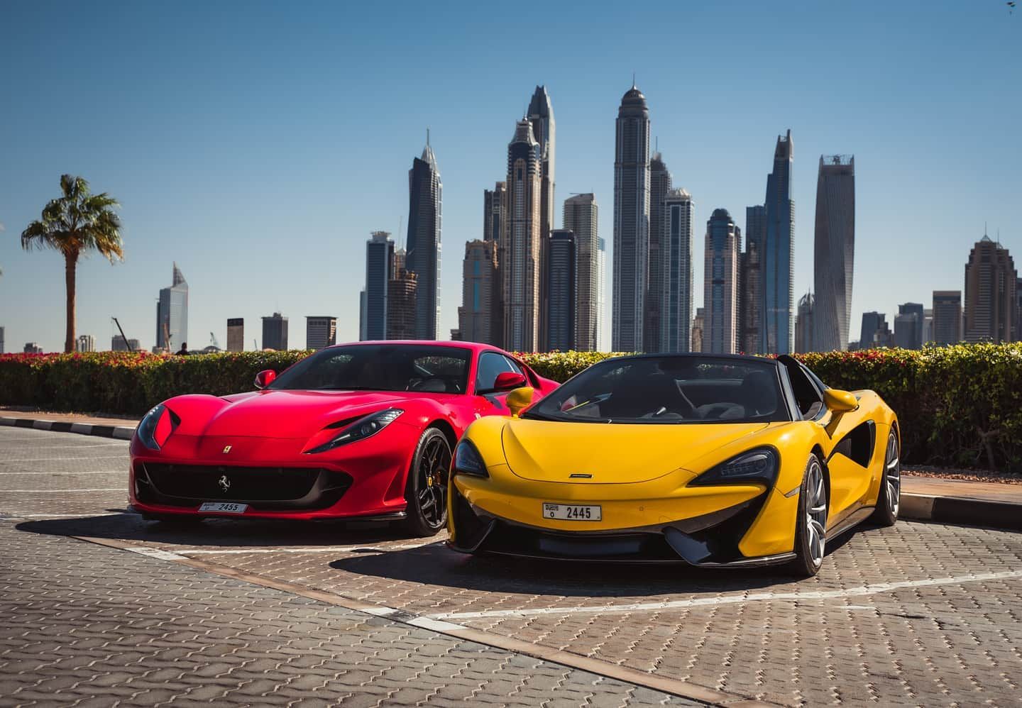 best sports car rental in dubai