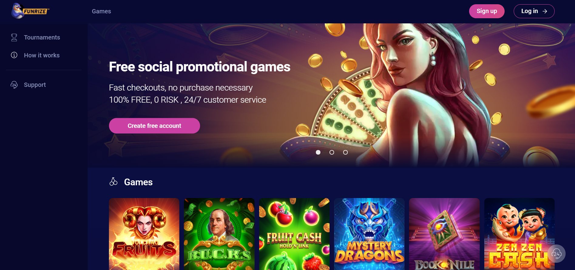 Win Real Money Prizes with Free Online Casino Games & Slots